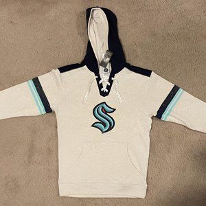 Men's Seattle Kraken Laced Hooded Sweatshirt Long-sleeve - New with Tags